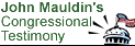 John Mauldin's Congressional Testimony